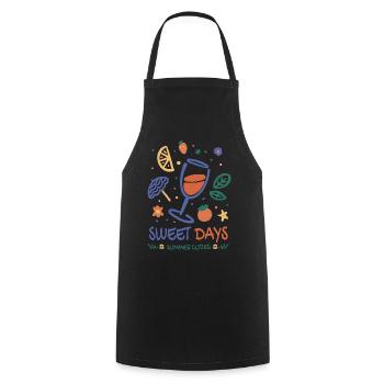 Spritzer Summer - Cooking Apron - black - Front - AI Model Male 185 dark (185cm)