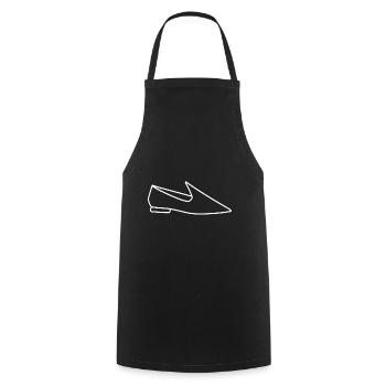 Slippers Humor - Cooking Apron - black - Front - AI Model Male 185 dark (185cm)