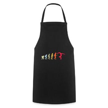 Gymnastique Gymnaste Gymnaste Evolution Rétro - Tablier de cuisine - noir - Devant - AI Model Male 185 dark (185cm)