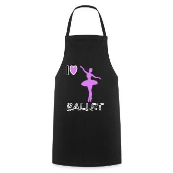 Love Ballet Dancing Ballet Dancer Gift Idea - Cooking Apron - black - Front - AI Model Male 185 dark (185cm)