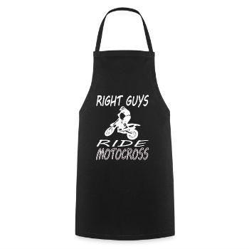Motocross Ride Cascade Stunt Motorcycle Gift - Cooking Apron - black - Front - AI Model Male 185 dark (185cm)