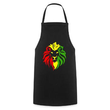 Reggae Music jahman Black Music r&b Gift Idea - Cooking Apron - black - Front - AI Model Male 185 dark (185cm)