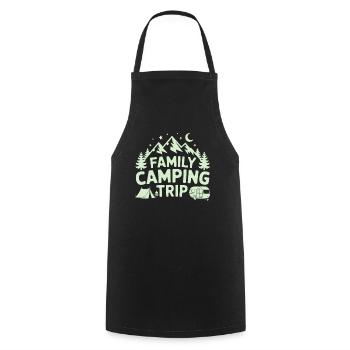 Vacances en famille Camping Voyage Nature Camping Campers - Tablier de cuisine - noir - Devant - AI Model Male 185 dark (185cm)