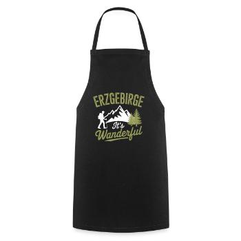 Arzgebirge Monts Métallifères Randonnée Montagne Nature Saxe - Tablier de cuisine - noir - Devant - AI Model Male 185 dark (185cm)