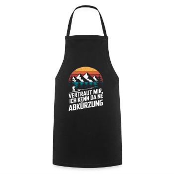 Ne Abbreviation Hiking Climbing Alps Guide Instructor - Cooking Apron - black - Front - AI Model Male 185 dark (185cm)