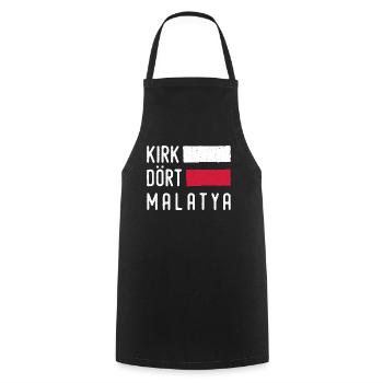 Malatya 44 Türkei Turkiye Geschenk Urlaub TR Türk - Kochschürze - Schwarz - Vorne - AI Model Male 185 dark (185cm)