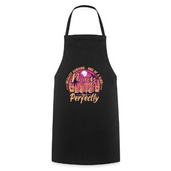 May 2010 anniversary 2010 Retro 2010 May - Cooking Apron - black - Front - AI Model Male 185 dark (185cm)