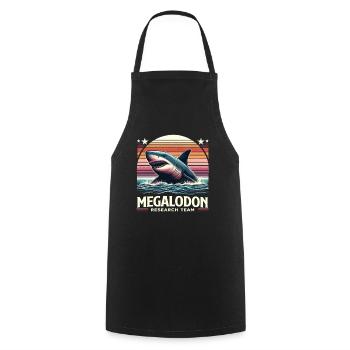 Megalodon Research Team | Oceanic Explorer Diver - Cooking Apron - black - Front - AI Model Male 185 dark (185cm)