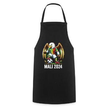 Malian 2024 Malian Eagle Football Supporter Trikot - Kochschürze - Schwarz - Vorne - AI Model Male 185 dark (185cm)