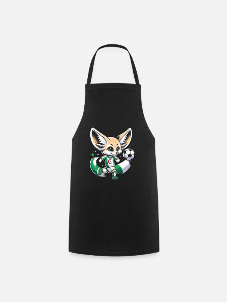 Algérie Maillot Fennec Algerien Supporter Football - Tablier de cuisine - noir