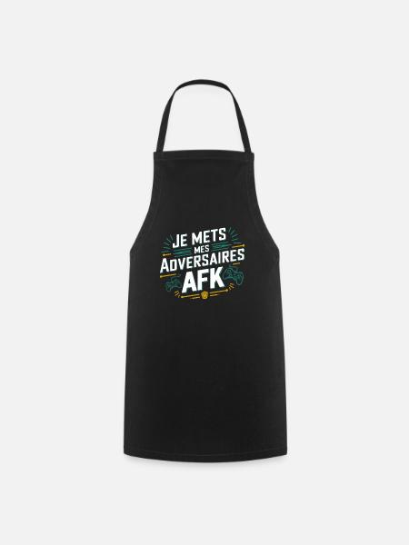 My Opponents AFK Gaming Humorous Video Games - Cooking Apron - black