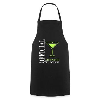 Offizielle Absinth-Verkostung - Kochschürze - Schwarz - Vorne - AI Model Male 185 dark (185cm)