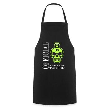 Offizielle Absinth-Verkostung - Kochschürze - Schwarz - Vorne - AI Model Male 185 dark (185cm)
