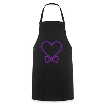 Sensibilisation à la maladie d’Alzheimer - Tablier de cuisine - noir - Devant - AI Model Male 185 dark (185cm)