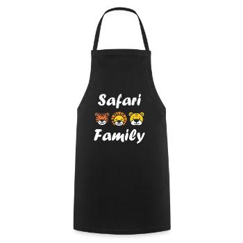 Safari family - Tablier de cuisine - noir - Devant - AI Model Male 185 dark (185cm)