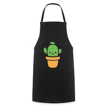 Cactus - Tablier de cuisine - noir - Devant - AI Model Male 185 dark (185cm)