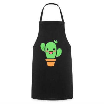 Cactus - Tablier de cuisine - noir - Devant - AI Model Male 185 dark (185cm)
