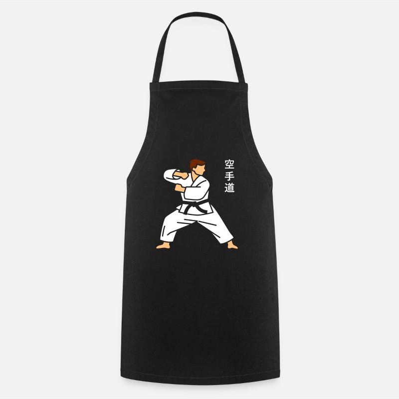 karate - Tablier de cuisine - noir