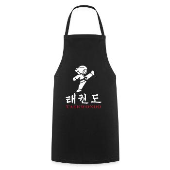 Taekwondo - Cooking Apron - black - Front - AI Model Male 185 dark (185cm)