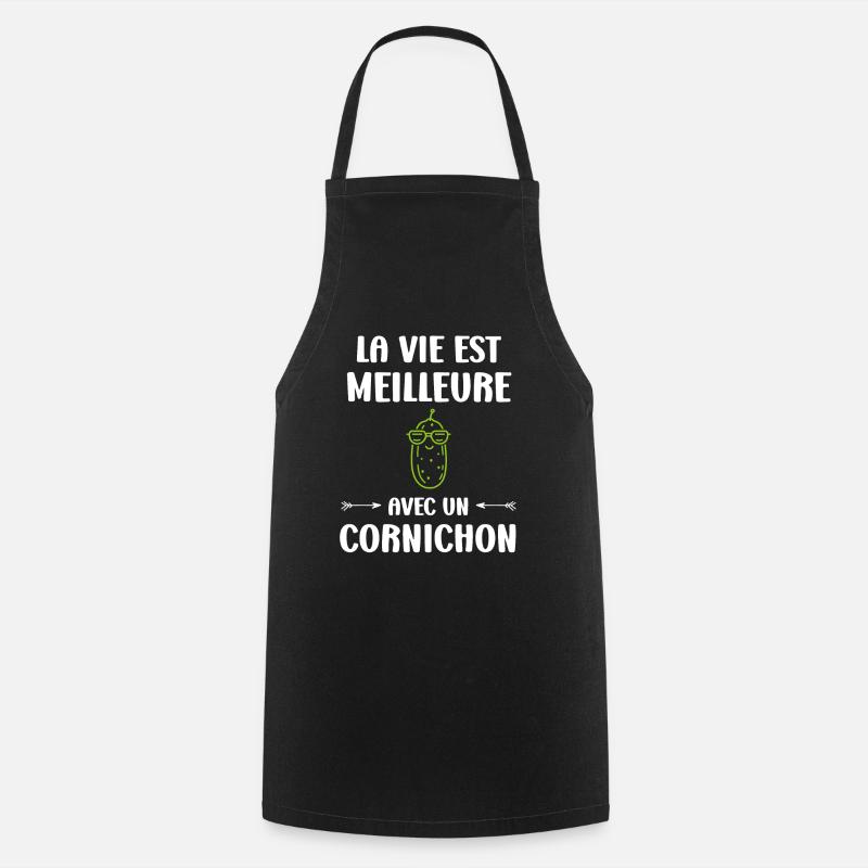 cornichon - Tablier de cuisine - noir