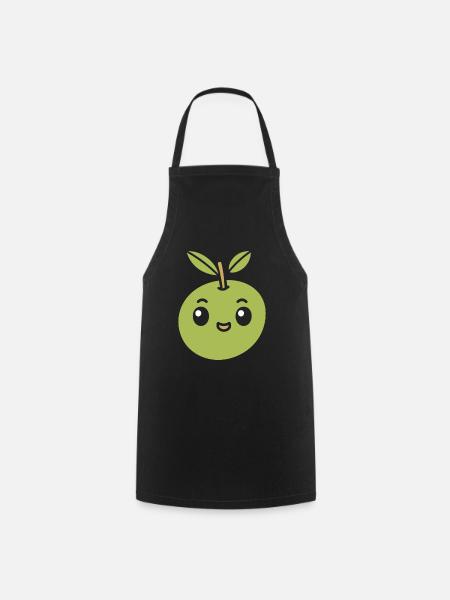 Olive - Kochschürze - Schwarz