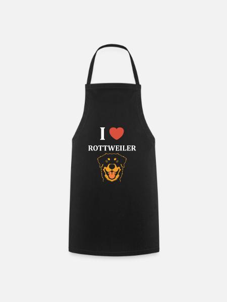 Rottweiler - Kochschürze - Schwarz