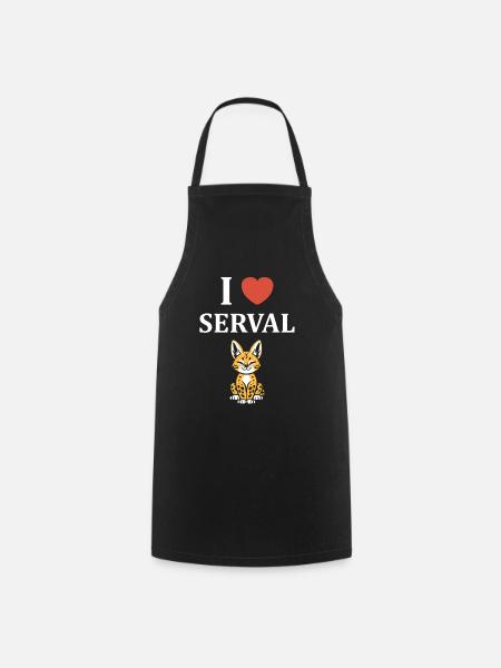 Serval - Kochschürze - Schwarz