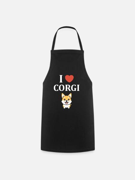 Corgi - Kochschürze - Schwarz