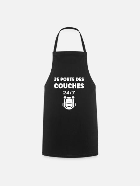 Couches - Tablier de cuisine - noir