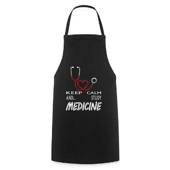 Etudier la médecine Médecine Étudiant Médecine Etudes - Tablier de cuisine - noir - Devant - AI Model Male 185 dark (185cm)