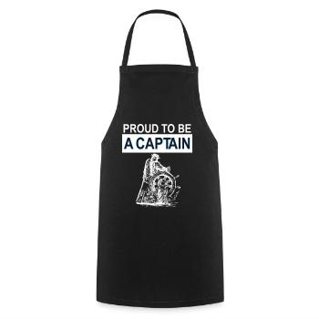 proud captain boat cruise poison - Cooking Apron - black - Front - AI Model Male 185 dark (185cm)