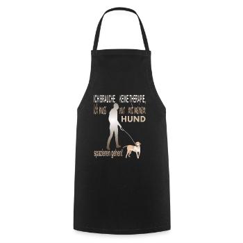 Hund Hunde Sprüche Hunderasse Geschenk Hundesport - Kochschürze - Schwarz - Vorne - AI Model Male 185 dark (185cm)