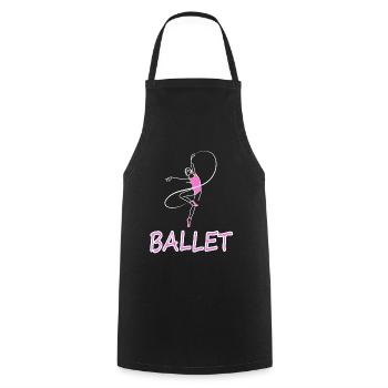 Ballet dancing Ballet dancer Ballet dancer gift - Cooking Apron - black - Front - AI Model Male 185 dark (185cm)