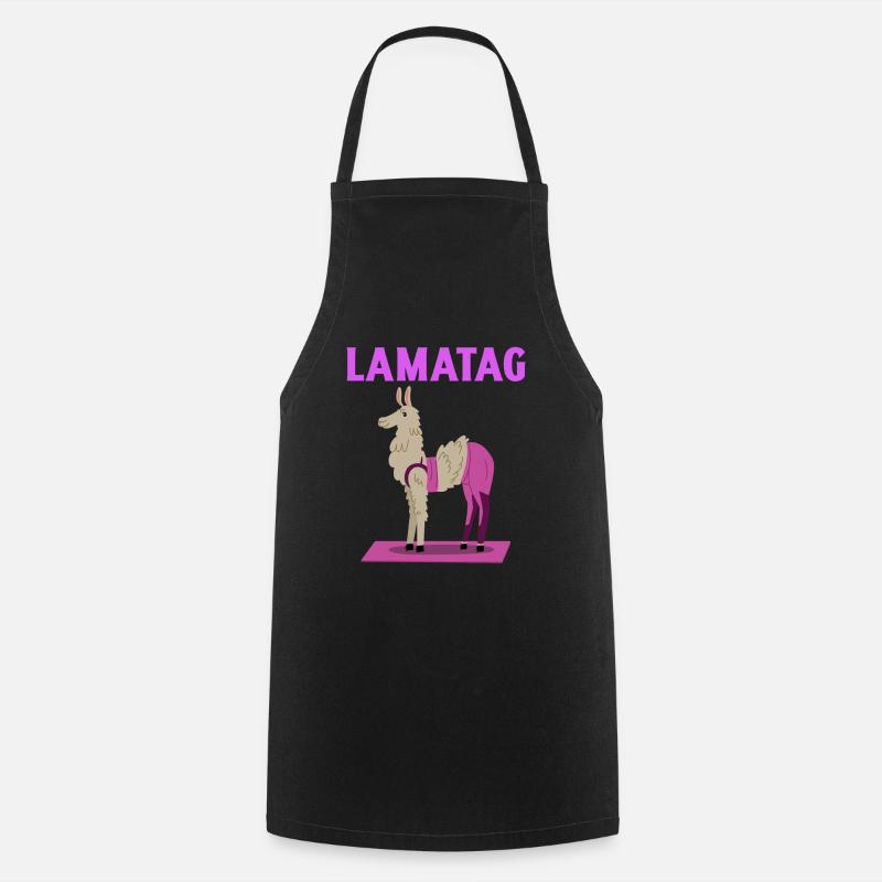 Lamatag Lama KamelKamel Buckel in der Sahara gift - Kochschürze - Schwarz