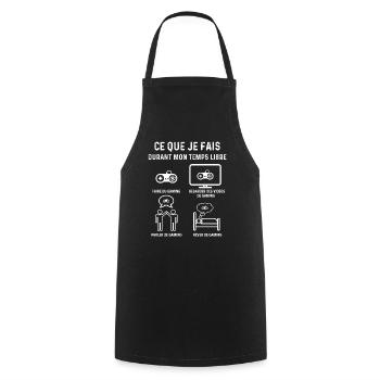 gaming temps libre gameur - Tablier de cuisine - noir - Devant - AI Model Male 185 dark (185cm)