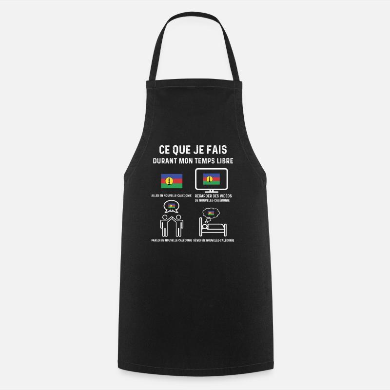 Nouvelle Calédonie temps libre cadeau - Tablier de cuisine - noir