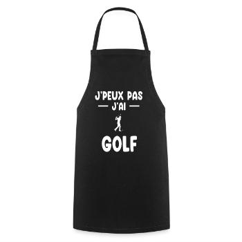 I can't I have golf golfer gift - Cooking Apron - black - Front - AI Model Male 185 dark (185cm)