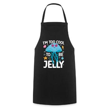 Drôle de méduse - Tablier de cuisine - noir - Devant - AI Model Male 185 dark (185cm)