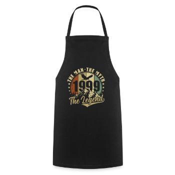1999 Vintage né homme mythe, légende - Tablier de cuisine - noir - Devant - AI Model Male 185 dark (185cm)