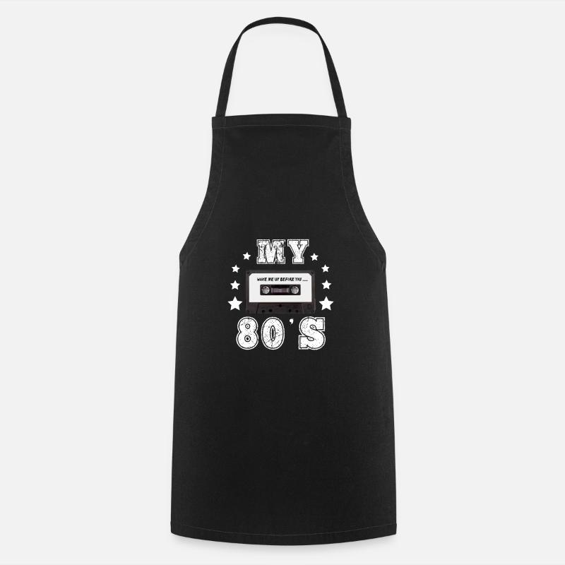 Rétro Vintage 80 Idée cadeau - Tablier de cuisine - noir