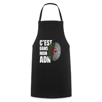 ADN Algérien Drapeau Algérien Fier Cadeau - Tablier de cuisine - noir - Devant - AI Model Male 185 dark (185cm)