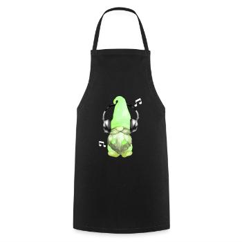 Nan nain Amour est Cool musique t-shirt - Tablier de cuisine - noir - Devant - AI Model Male 185 dark (185cm)