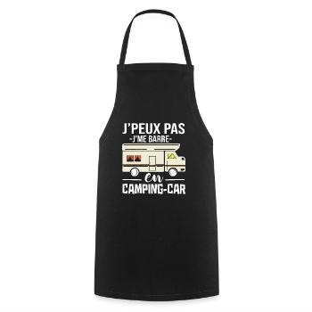 I can not jme bar in camper car humor camper - Cooking Apron - black - Front - AI Model Male 185 dark (185cm)