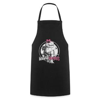 Granny Dinosaur Grandmother's Day Gift - Cooking Apron - black - Front - AI Model Male 185 dark (185cm)