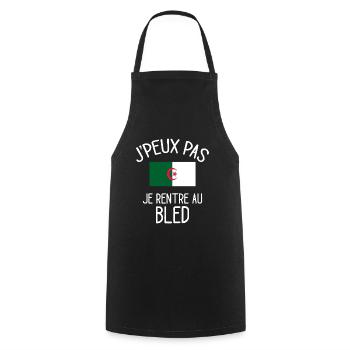 J'Peux Pas Algérie Humour Idée Cadeau Algérien - Tablier de cuisine - noir - Devant - AI Model Male 185 dark (185cm)