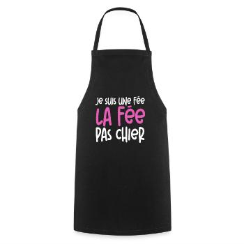 Woman humor The fairy Pachier Gift - Cooking Apron - black - Front - AI Model Male 185 dark (185cm)