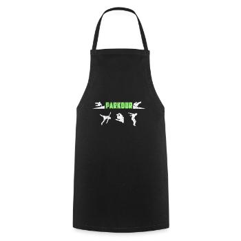 Parkour - Cooking Apron - black - Front - AI Model Male 185 dark (185cm)