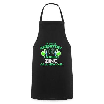 Chemist Jokes Funny Saying Chemical Technician Chemistry - Cooking Apron - black - Front - AI Model Male 185 dark (185cm)