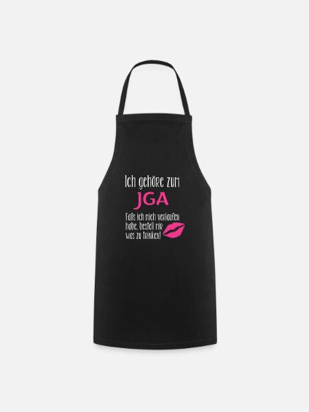 JGA Braut Brautjungfer - Kochschürze - Schwarz