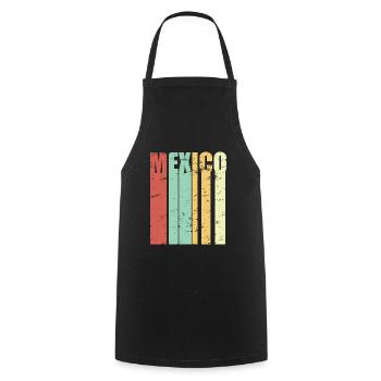 Mexico City Mexico City Gift Vintage - Cooking Apron - black - Front - AI Model Male 185 dark (185cm)